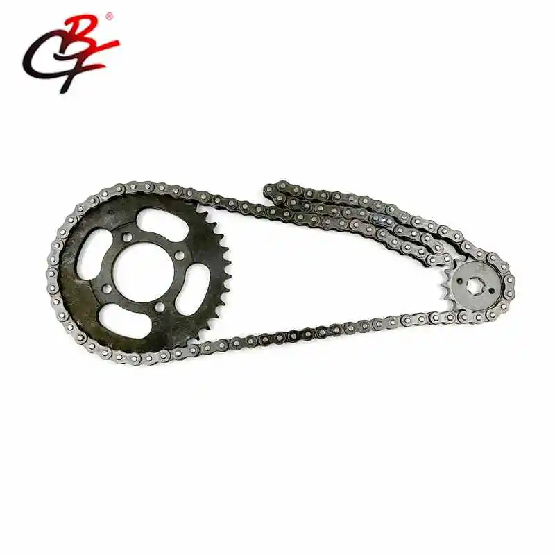 Motorcycle spare parts accessories 428 titanium motorcycle sprocket and chain for EXPRESS 100