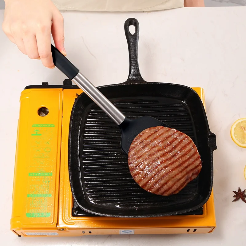 
Amazon silicone kitchen Accessories utensils set 14 pieces nonstick cooking Tools kitchen utensils with Stainless Steel Handle 