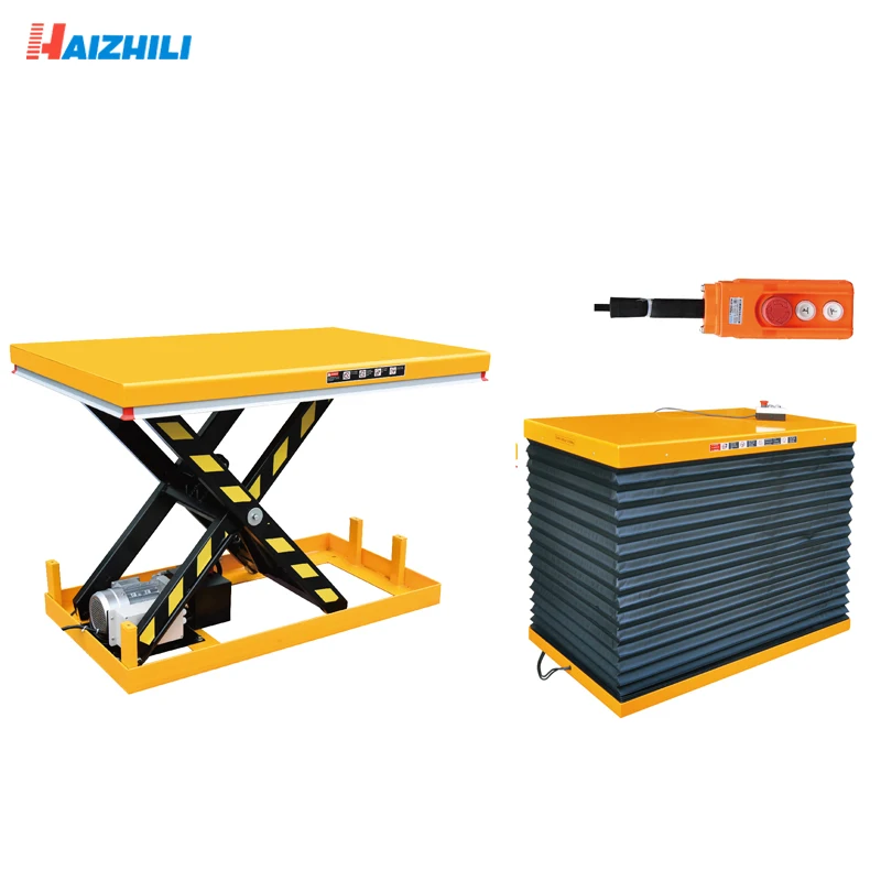 2000kg Scissor Lift Table 1000kg Portable Hydraulic Lifter Table