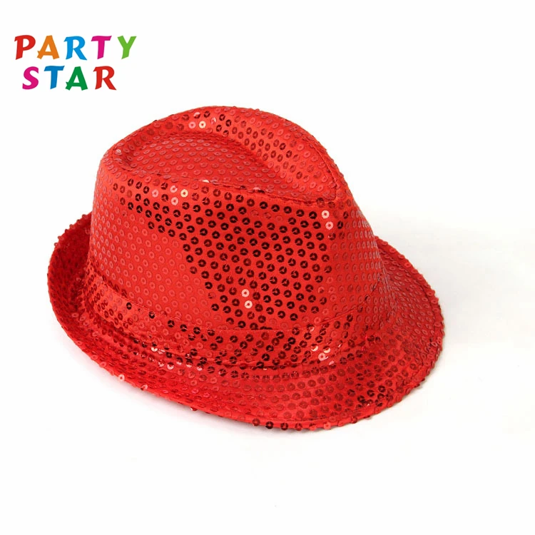 New Fashion Sequin Hats Adult Sequin Fedora Hat For Party Hats