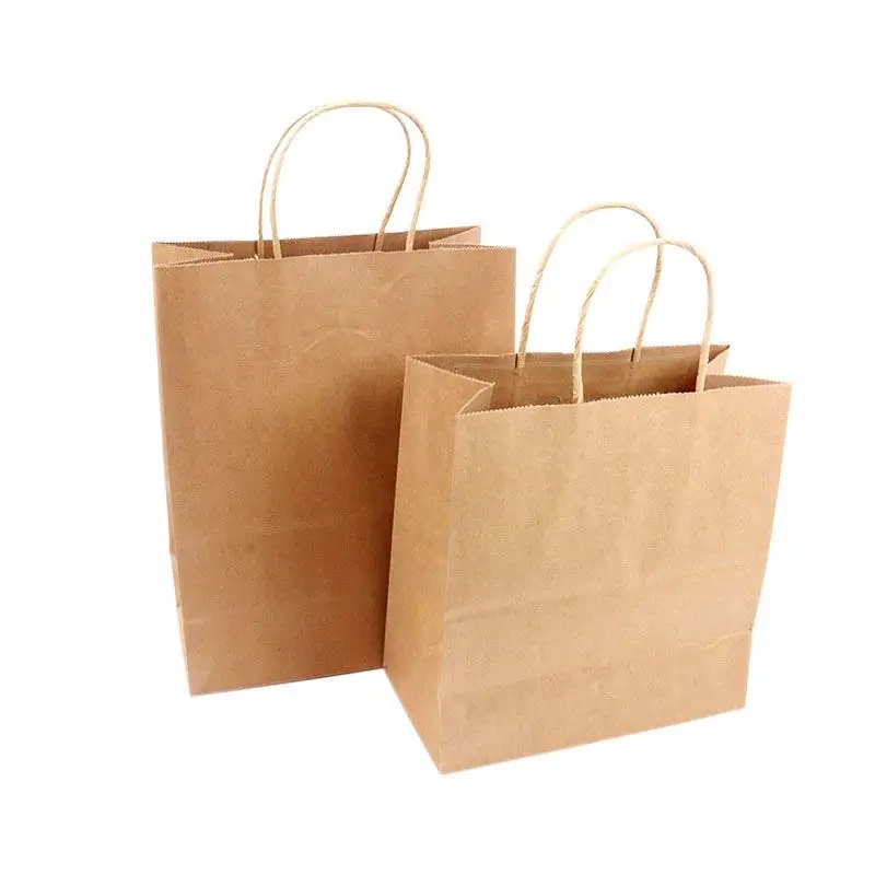 Wholesale custom can be customized logo pattern various sizes of kraft paper bags