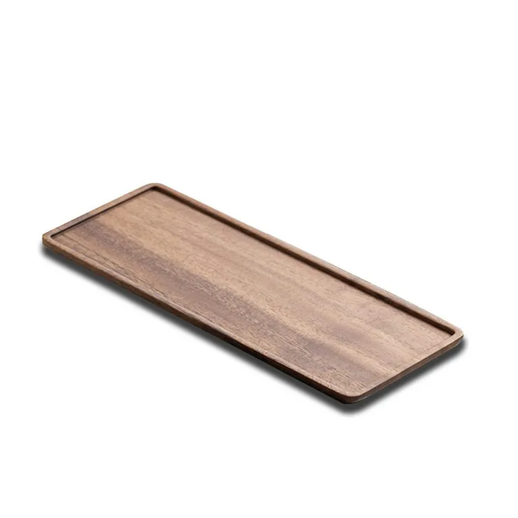 Wholesale Custom Classical Versatile Black Walnut Wood Rolling Trays