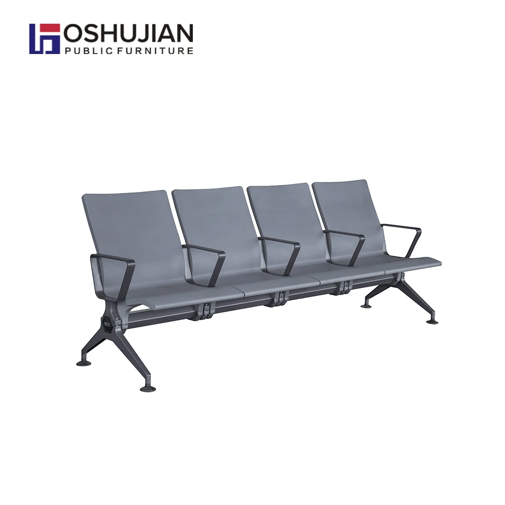 Manufacturer 3 4 5 seater airport waiting chairs bank waiting room public tandem PU chairs