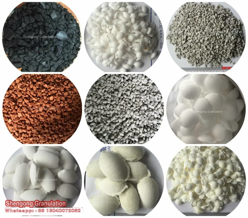 Inorganic chemical mineral fertilizer double roller oval ball briquette press machine