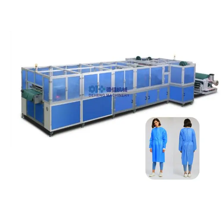Одноразовый изоляционный халат с полиэтиленовым покрытием, машина для производства одежды