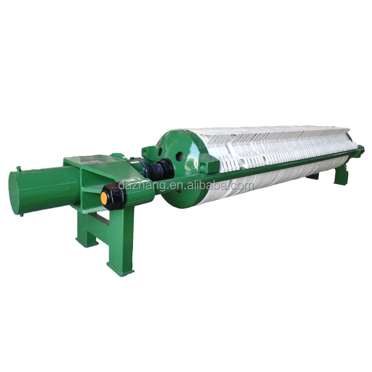 Automatic round chamber filter press for processing gaoling