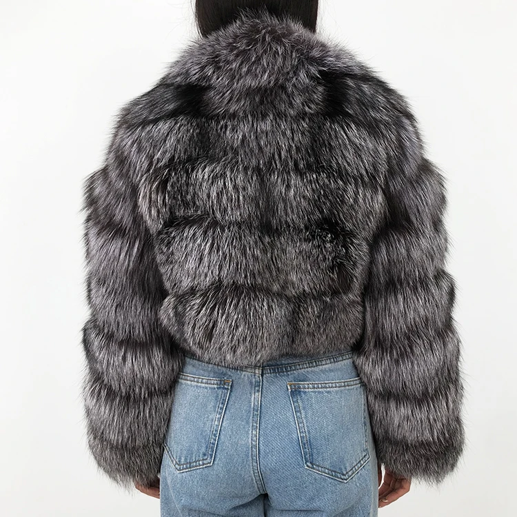 2021 New factory direct 100% real fox fur coat for women winter luxury fur garment