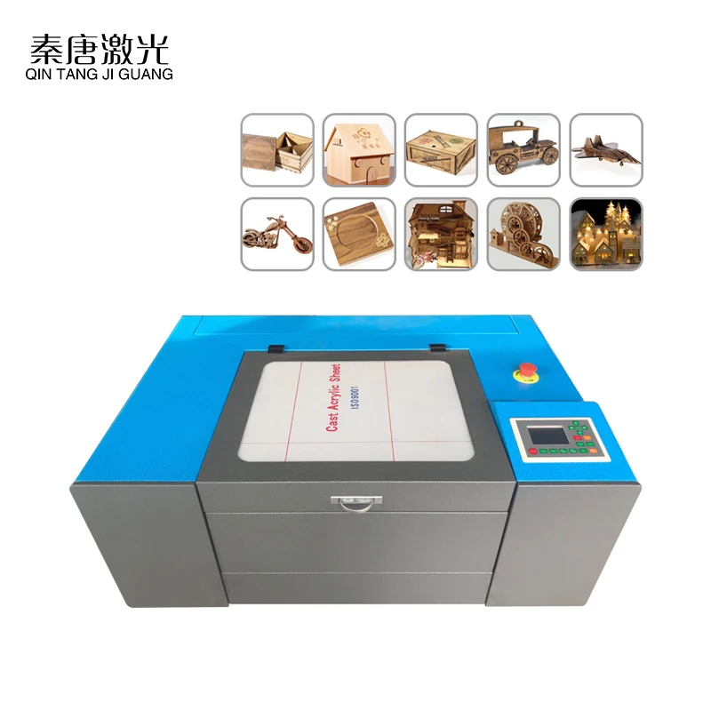 40w 50w 60w 80w QT 3050 Co2  for rubber leather cloth glass paper wood Laser Engraving Machine (1600112173170)
