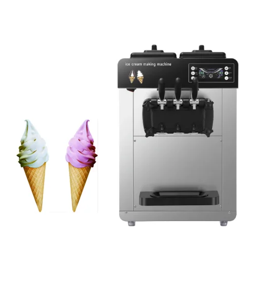 Best selling 100pcs/h  6L*2 Hopper  Italian Ice Cream Maker Machine Ice Cream Gelato Machine