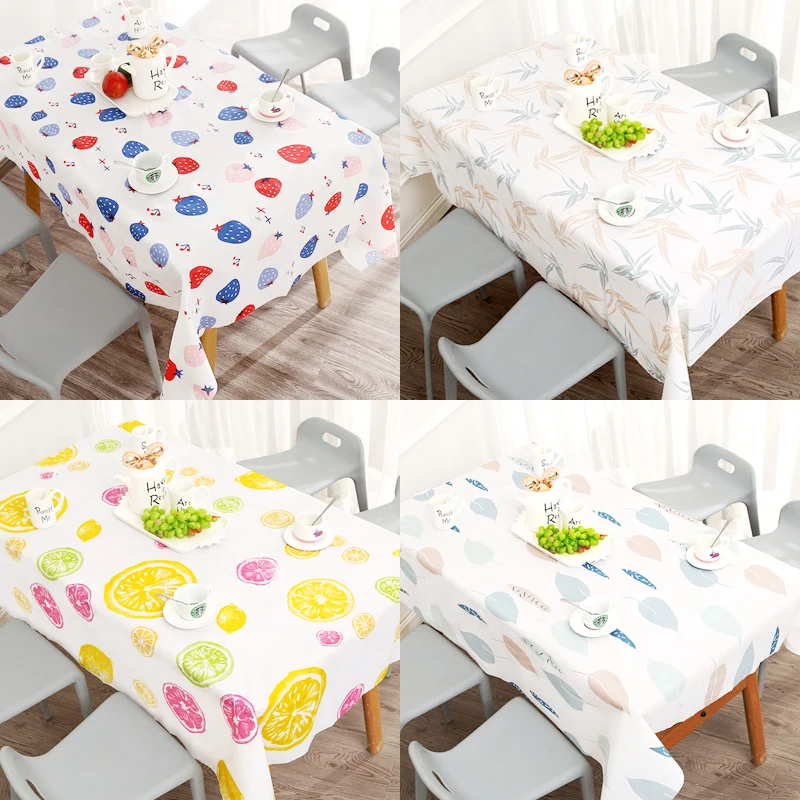 2021 Wholesale Round Rectangular Geometric patterns Water oil-proof Of Table Cloth Jacquard Buffalo Plaid Tablecloth For Home