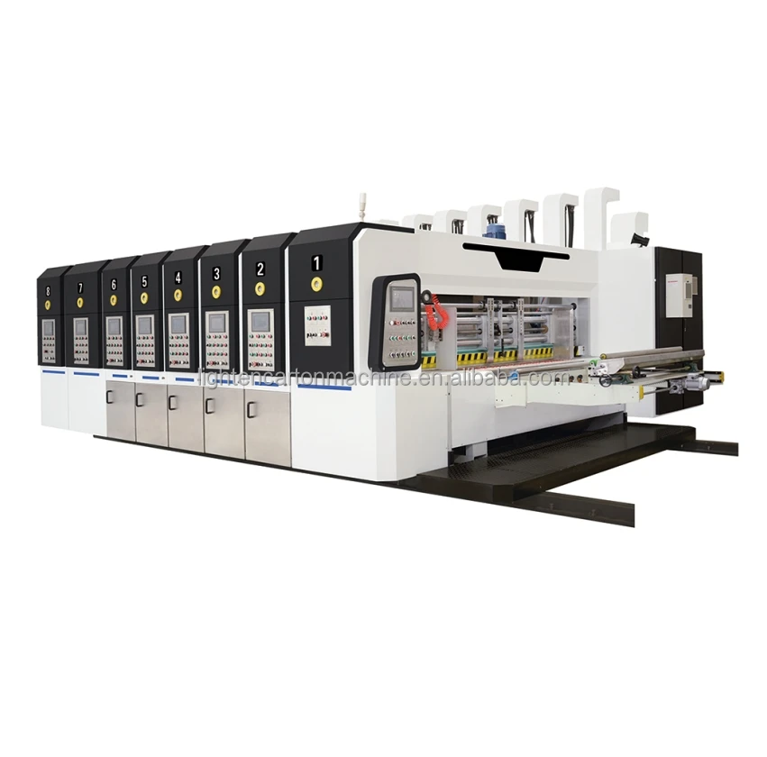 Carton Processing And Production Equipment Fully Automatic High Speed Printing Slotting Die Cutting Machine