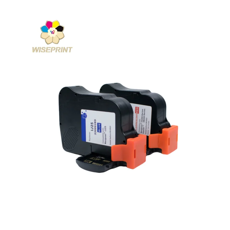Wiseprint Compatible Neopost 42ml Postage Ink IJ25 Special Fluorescent Red Ink Cartridge For Neopost IJ25 Franking Machine