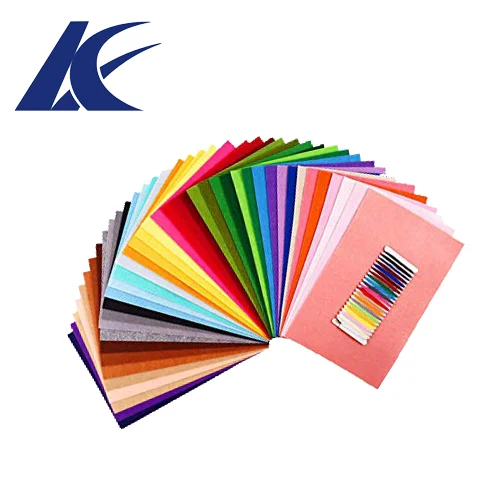 
factory directly sell customized different thickness colorful polyester felt sheets/ felt pieces 