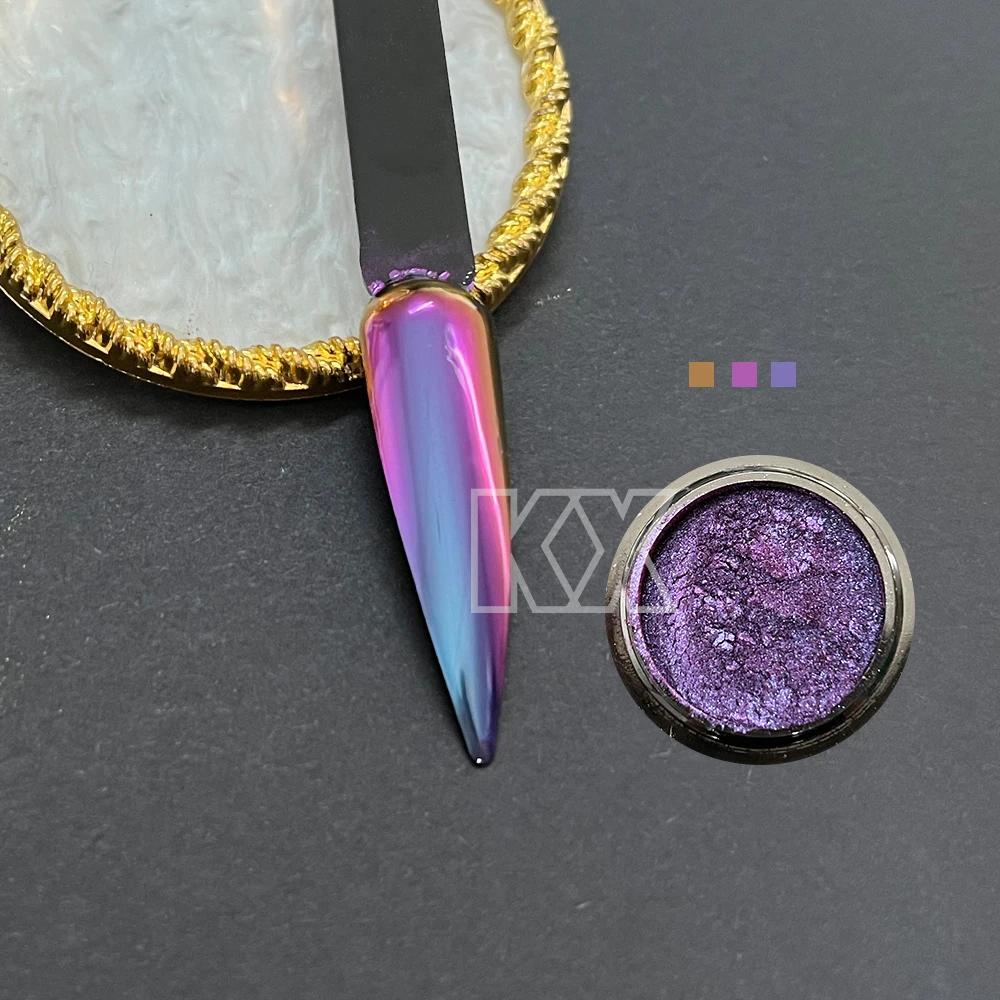 Green Purple Blue Color Shift Mica Powder Multichrome Chameleon Pigment Car Paint Epoxy Resin