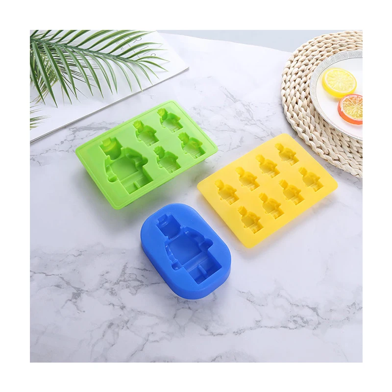 Most Popular In 2022 DIY 5 Even Chocolate Fondant Ice Making 3D Robot Chocolate Silicone Molds