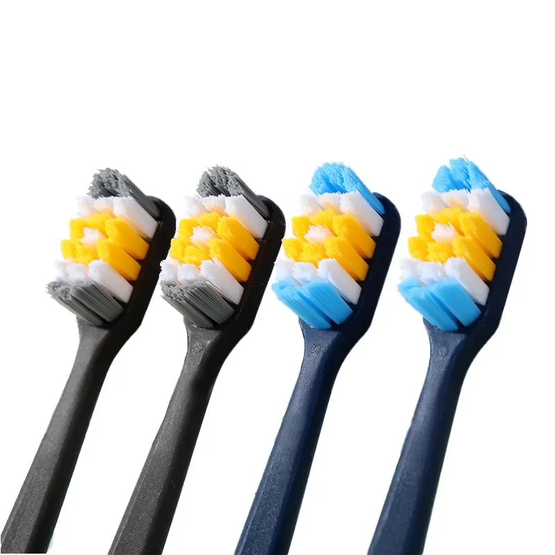 High quality special-shaped hole oval brush head hard bristles to remove tooth stains exclusively for men