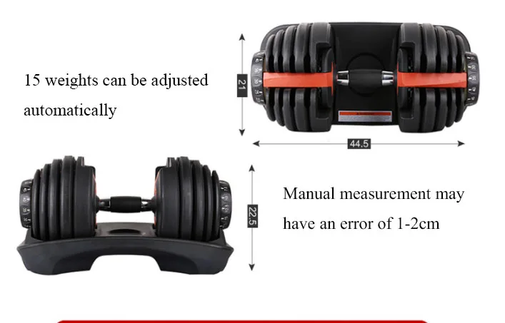 Hot sale Home Exercise Gym from 5kg to 40kg adjustable dumbbell