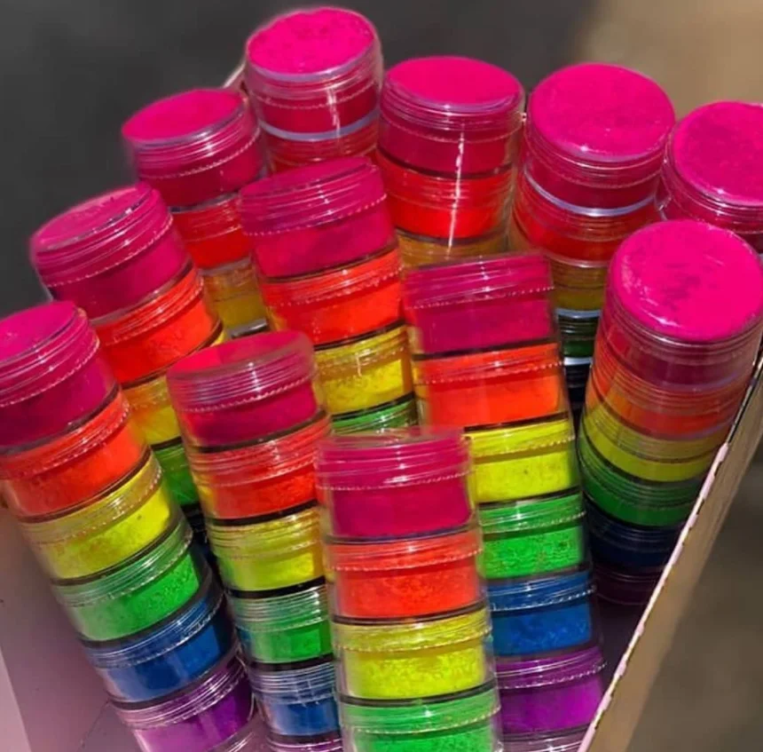 Neon Powder Makeup Stack Eye Shadow Paint High Pigment Colored Cosmetic for Face/Eye/Body Safety
