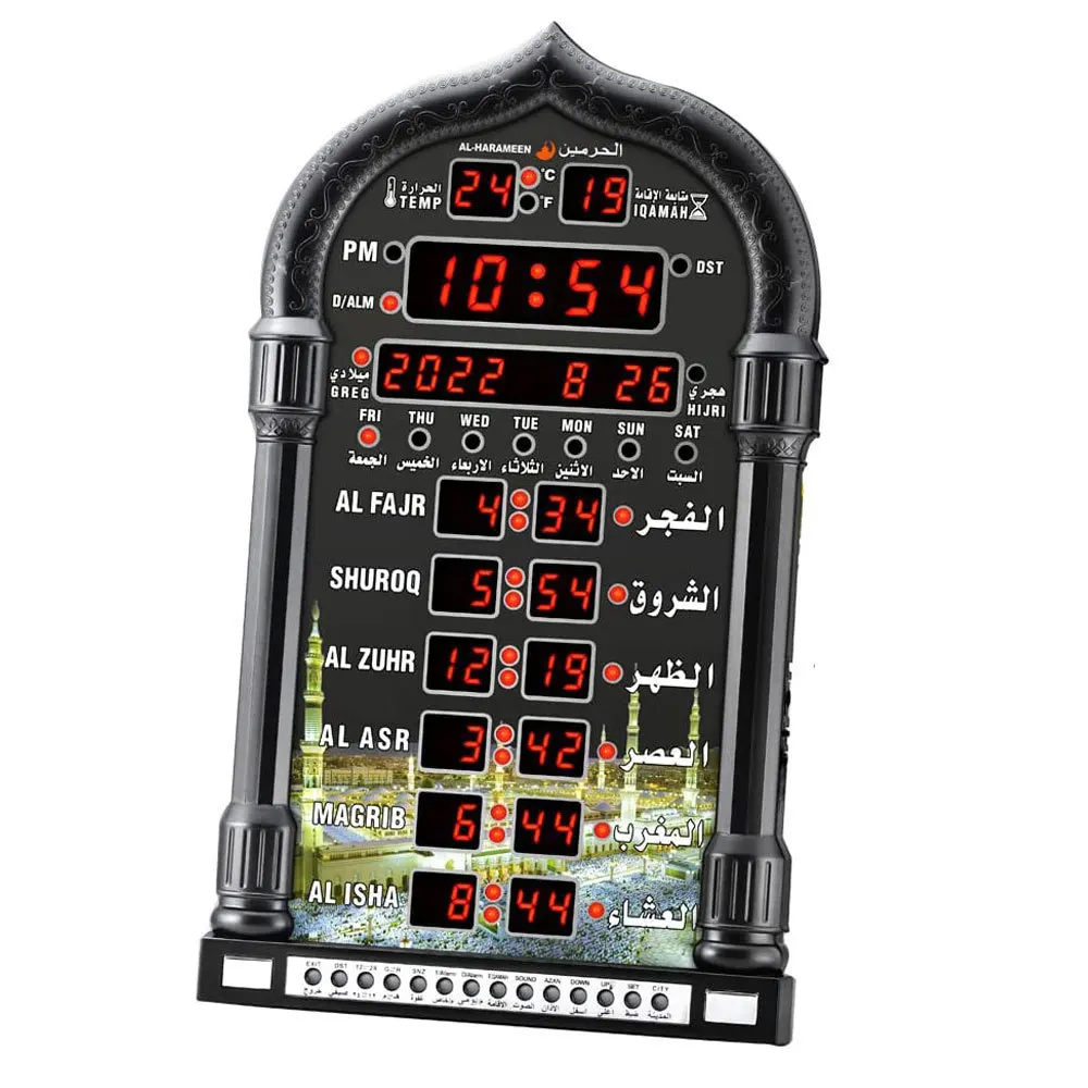 ZXX 110 В/220 В светодиодные часы молитва Azan настенные для чтения дома офиса декоративные