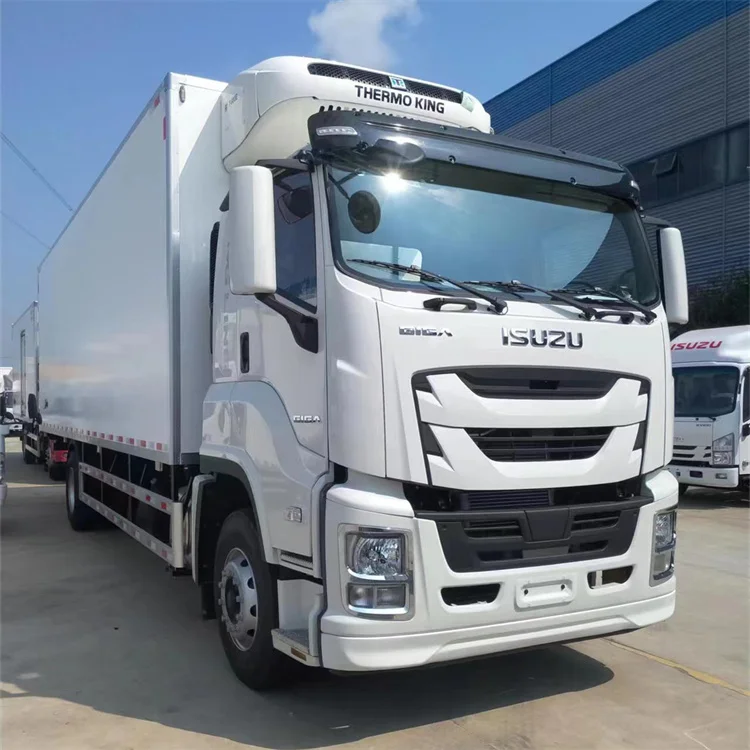 Popular ISUZU 7.6M refrigerator truck freezer vehicle cold box truck chill car refrigerated van furgoneta frigorific