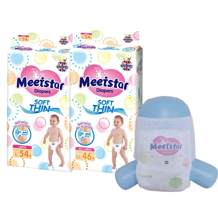 Professional Manufacturer Competitive Price Organic Baby Pant Diapers Wholesaler Baby Nappies Pull Up Pants From China