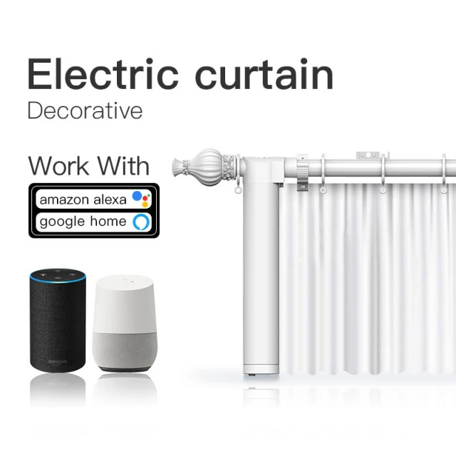 Умные занавески Google Tuya Zigbee Электрический Римский стержень с мотором Умный домашний занавес товары для умного дома Alexa алюминиевый сплав