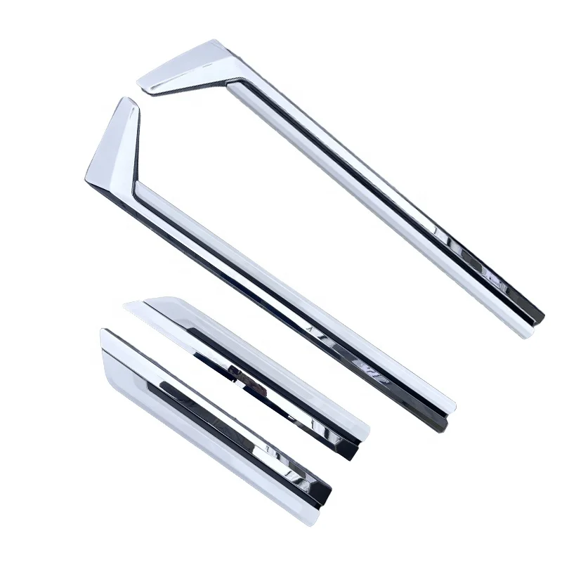 ABS Chrome + White  Black Body Door Side Molding Cover Trim 4pcs For Lexus LX600 2022-2024