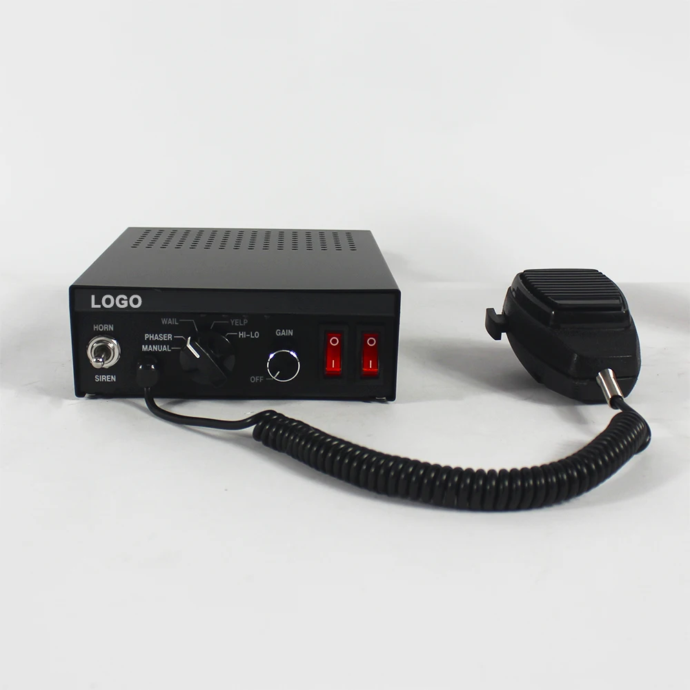 HAIBANG CJB 100W 150W 200W 12V Emergency Alarm Siren With Microphone Electronic Amplifier Electronic Speaker