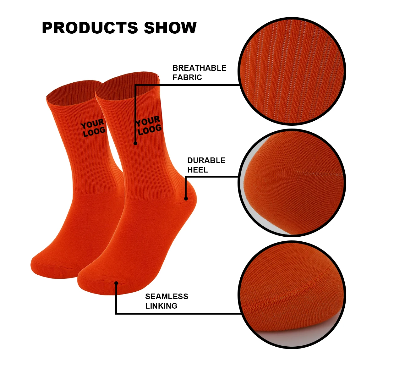 Wholesale Custom Design Amazon Brand Logo Socks Amazon Best Selling Socks China Delivery Forwarder Shipping FBA Amazon Socks