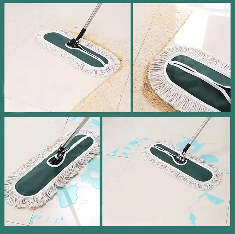 90cm Professional Sweeping Dust Floor Cotton Flat Mop for Lobby Hall Mall Hotel Hospital