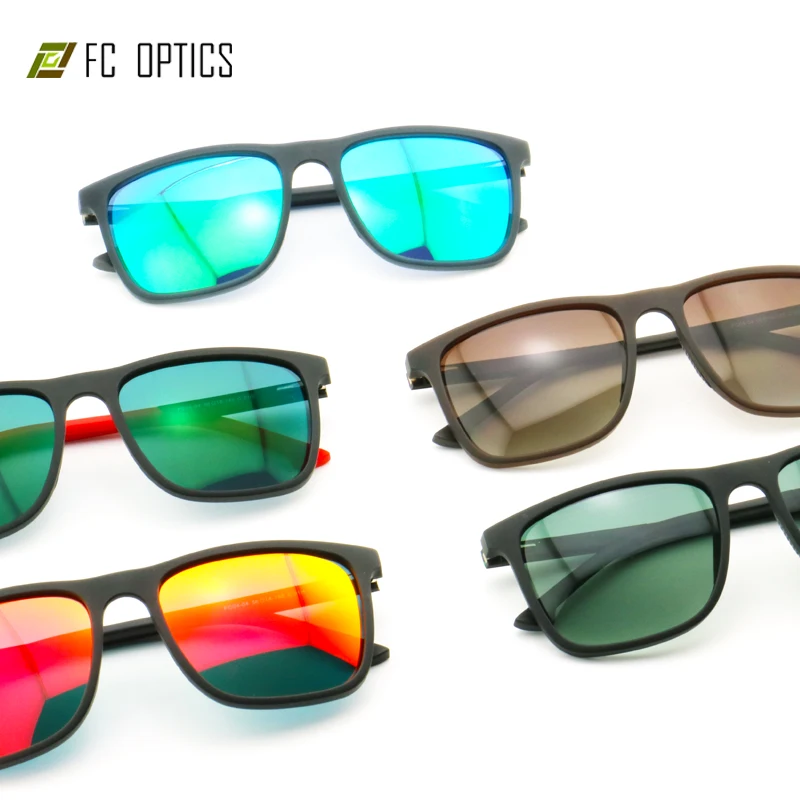 fashion Retro Shield Visor Style Tr90 Oversized Sunglass 2022 2022 FC Flat Top Square Vintage Fashion Sunglasses Polarized Fashion Shape