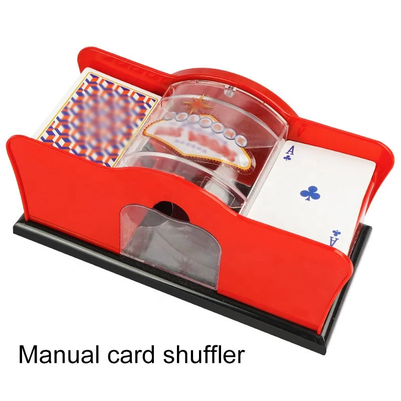 Manual /Automatic Card Shuffler Machine 2 Pairs 4 Pairs 6 Pairs USB Charging Or Battery Card Shuffle Support Custom LOGO