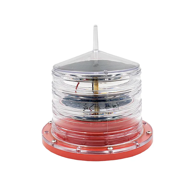 Low intensity LED solar led obstruction light/LED aircraft solar warning light/LED aviation solar light for high rise towers