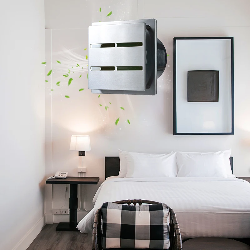 Высококачественный декоративный вытяжной вентилятор для туалета 2023, вентилятор для ванной комнаты 5 дюймов, встроенный таймер перегрузки