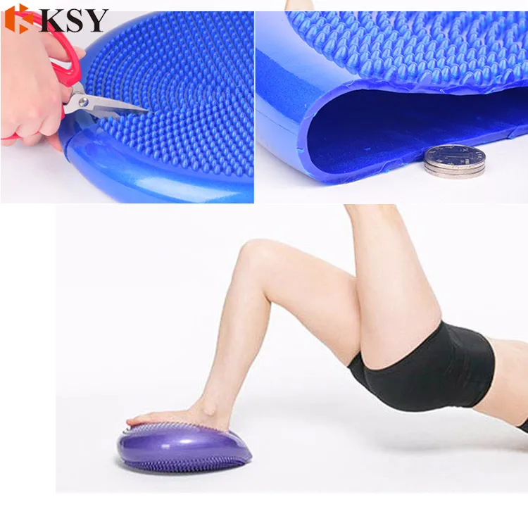 Home Yoga exercise Inflatable Massage mat Balance Disc Air Seat Cushion