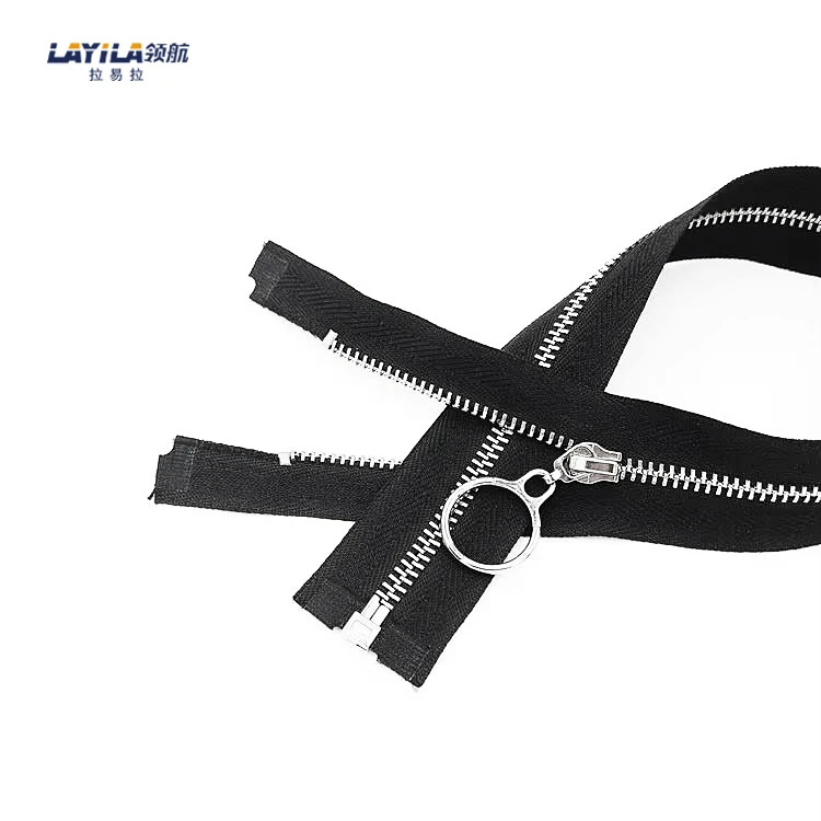 High Quality Custom Silver Metal Zipper For Garments