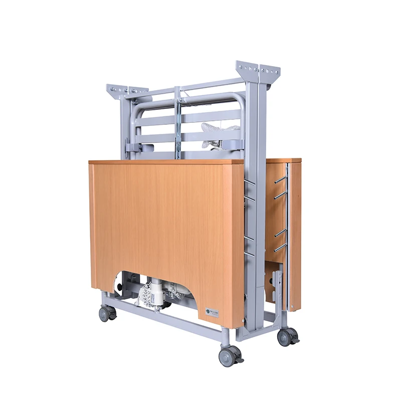 5 Function Wood Nursing Care Patient Bed Durable Electric Hospital Bed Backrest Footrest Medical Beds For Home Care