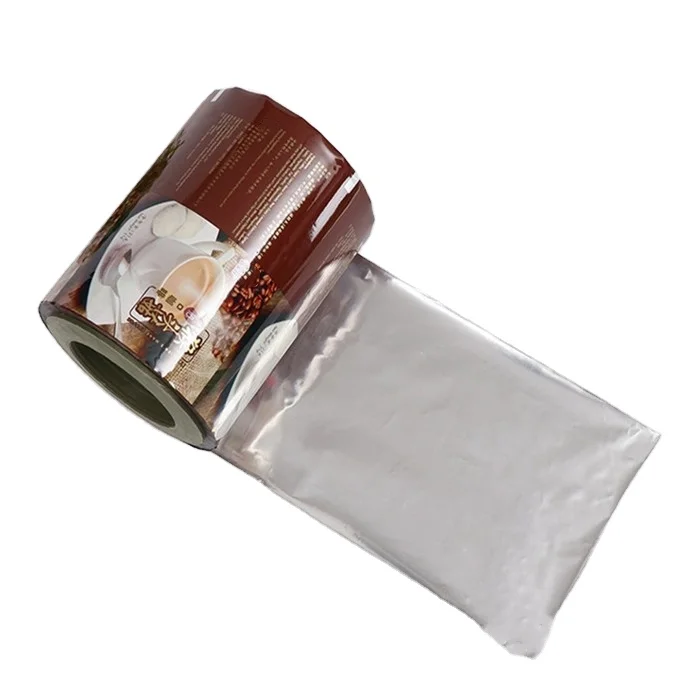 Sealing Packaging Aluminum Foil Food Grade Plastic Rolls Transparent Stock Snack Scrap Packing Pouch Sachet Bag opp Film Roll