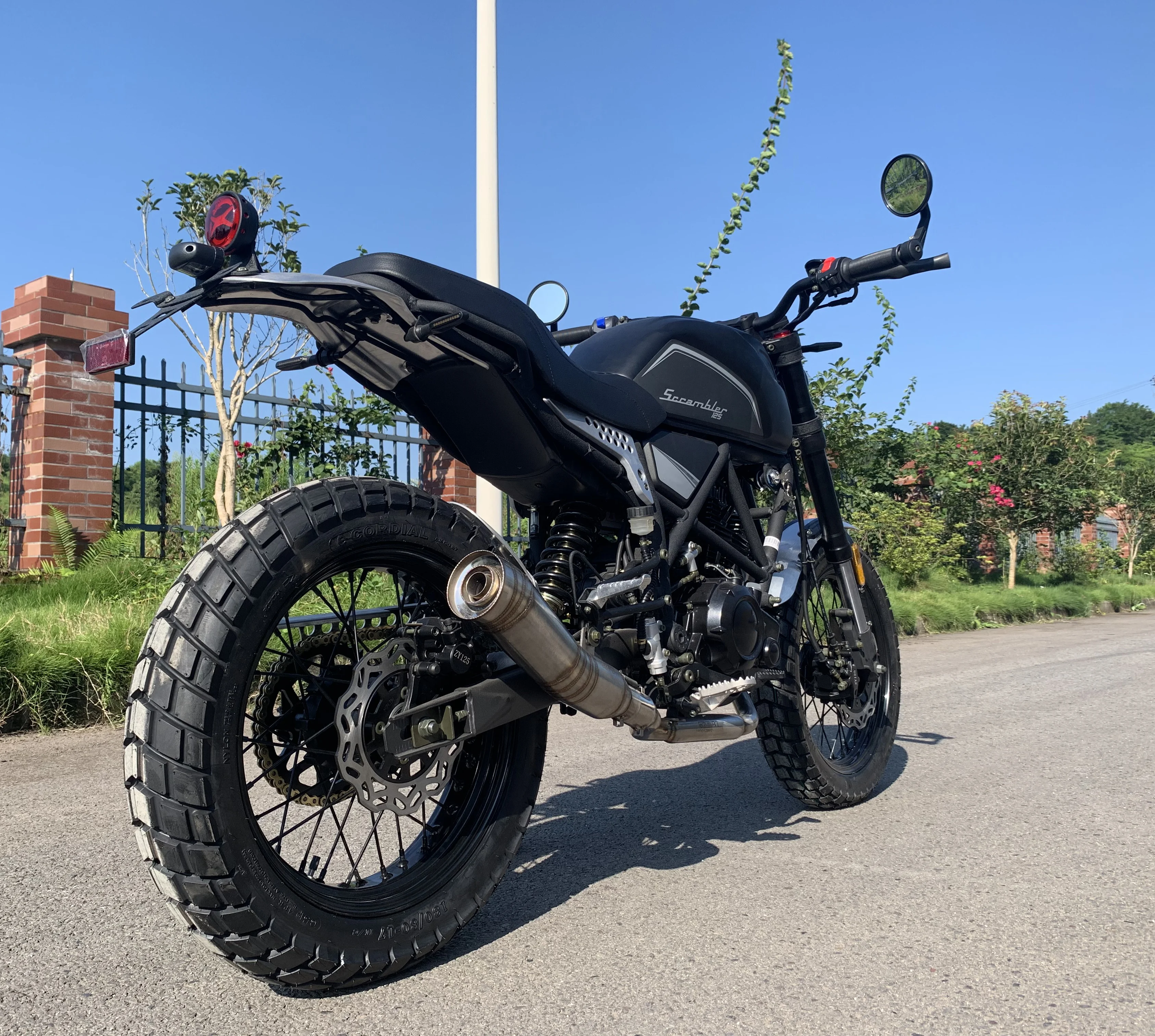 125CC 250CC OIL COOLED VINTAGE RETRO CLASSIC ALL ROAD SCRAMBLER MOTORCYCLE