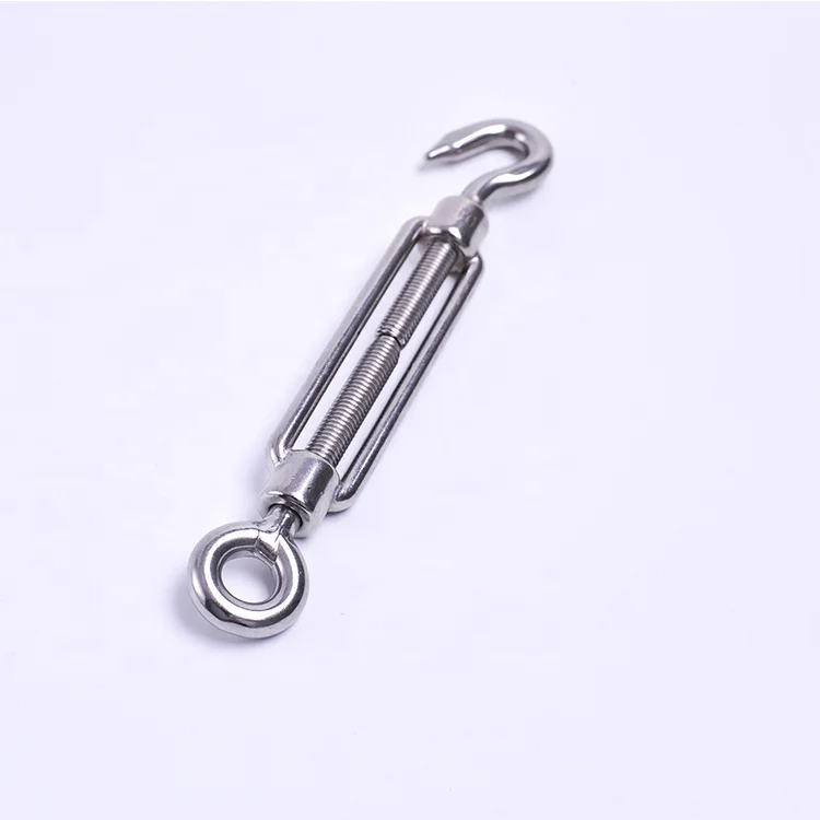 Cheap DIN1480 Standard Stainless Steel Wire Rope Turnbuckle Fastener with Eye&Eye and Eye&Hook and Hook&Hook