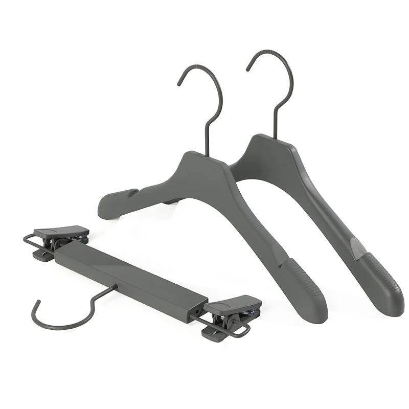 Wholesale Sample Free plastic hanger Custom Logo clothes hanger non slip Coat Plastic Hangers for clothes