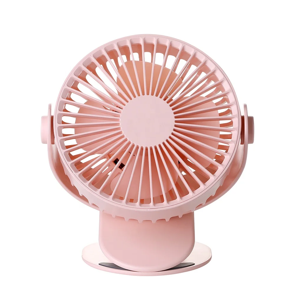 2019 Hot Portable Cool Desk Clip Fan 360 Degree Rotating USB rechargeable table fan