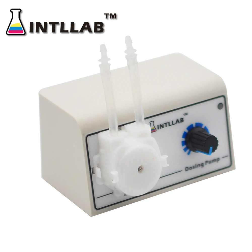 INTLLAB Peristaltic Liquid Pump Dosing Pump for Aquarium Lab Water Analytical