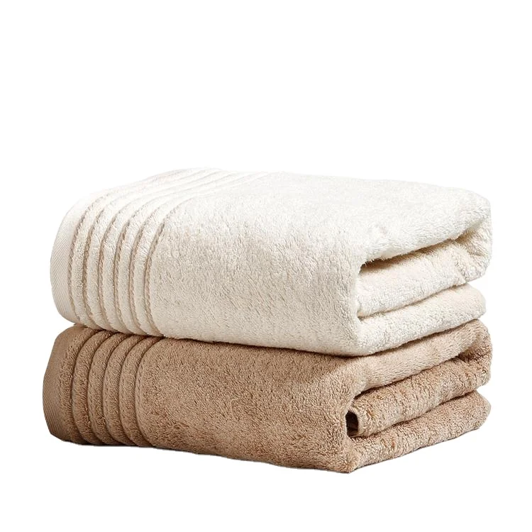 promotional custom logo big used bathing towels organic cotton bath cloth towels made in China