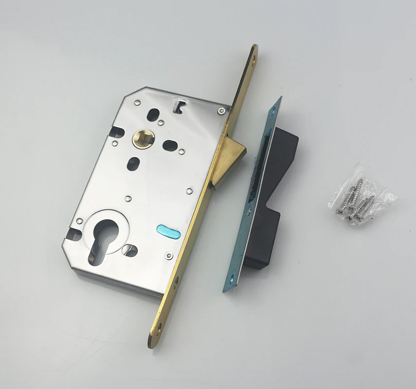 Automatic closed hidden latch magnetic mortise lock door lock body