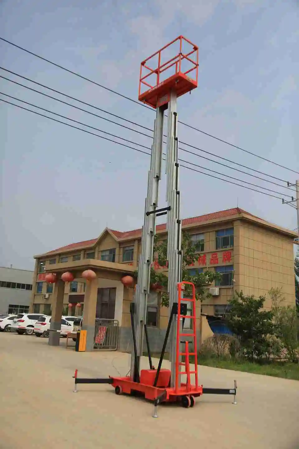SHANDING Manufacturer Hydraulic Lifting Platform Truck Electric Lift Work Platform