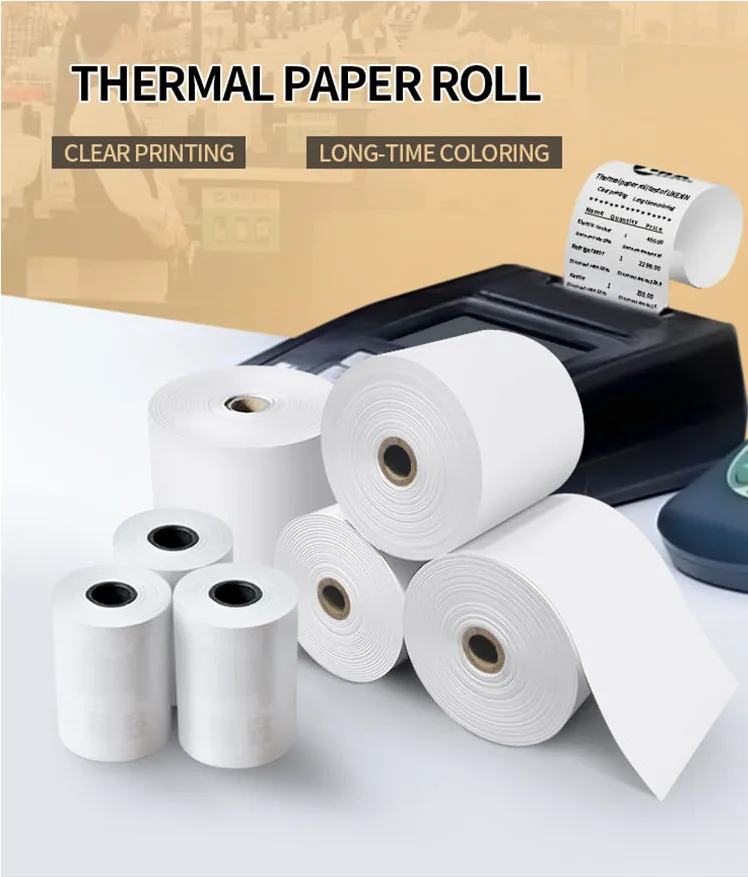 Likexin Direct Wholesale Cash Register printer 79mmx80mm White thermal paper Jumbo roll sticker