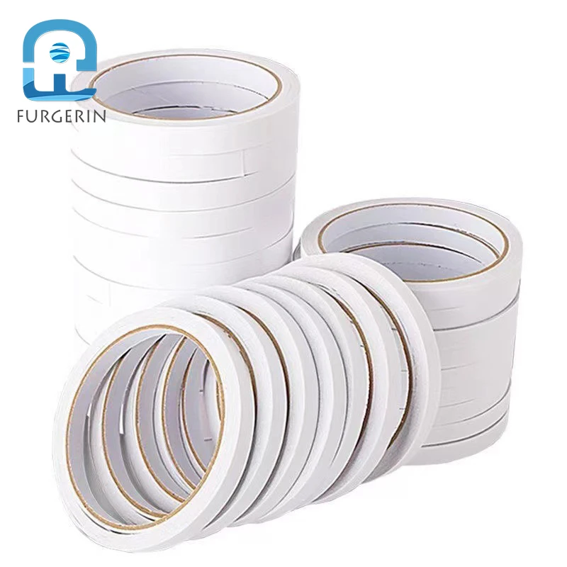 Double sided tape strong adhesive double sided tape super adhesive  thin transparent high adhesive white manual double sided tap