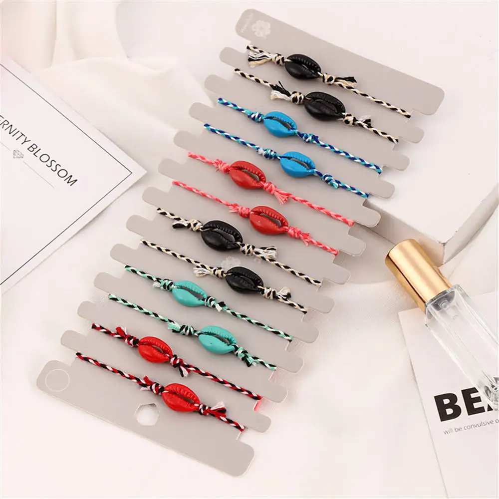 2024 Hot Sell Girl Bracelet Jewelry Sets Sea Shell Beads Elastic Bangle Crystal Beach Gifts Jewelry