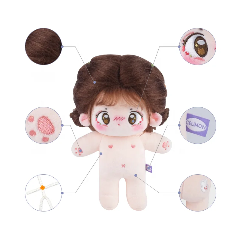 Custom Plush Doll Fashionable Game Plush Figure Doll Soft Stuffed Toy Custom Character Anime Plushie Dolls